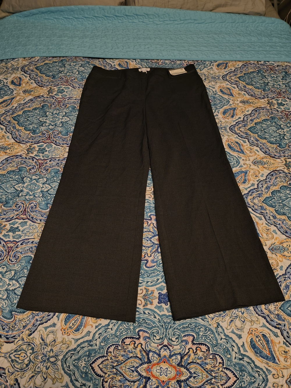 New York & Company Grey Pinstripe Trousers NEW
